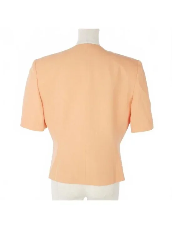 Dior Vintage Jacket Short Sleeve Short Length Wool M Orange - Picture 5 of 9